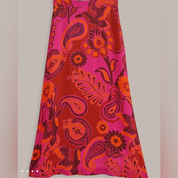 FARM Rio Pink and Orange Maxi Skirt - Picture 3 of 4
